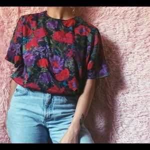 Vintage oversized floral top